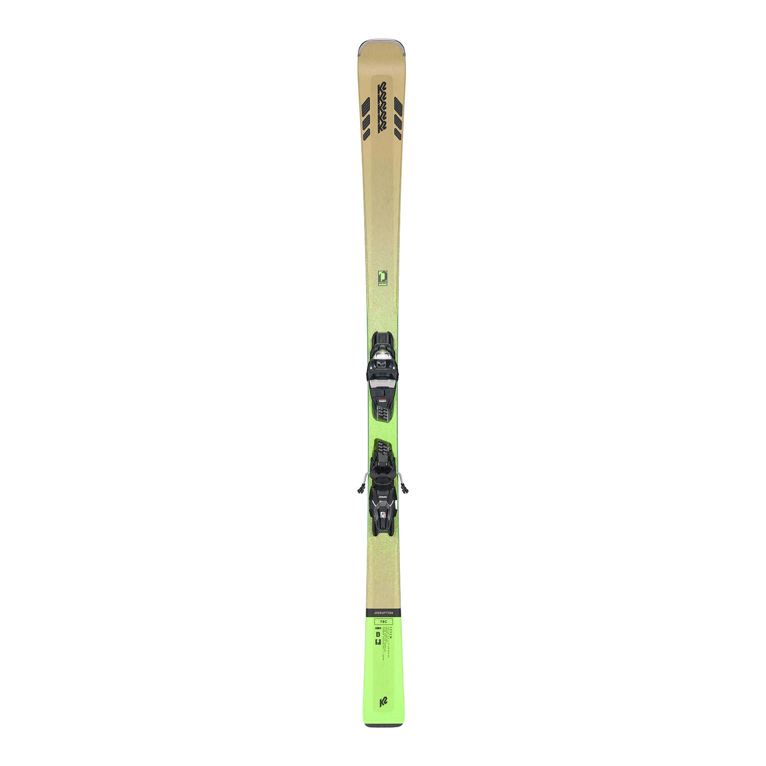 Pack Ski K2 Disruption 78c Vert + Fixations M3 11 Compact Quikclik Homme 1 Pack Ski K2 Disruption 78c Vert + Fixations M3 11 Compact Quikclik Homme