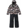 Ensemble De Ski Columbia Buga Set Red Quartz Scrapscape Noir Garçon