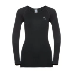 T-shirt Technique Femme Odlo ML PERFORMANCE WARM Black