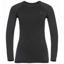 T-Shirt Odlo A Manches Longues Performance Warm Eco Noir Femme