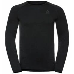 T-Shirt Odlo Technique A Manches Longues Performance Warm Eco Noir Homme