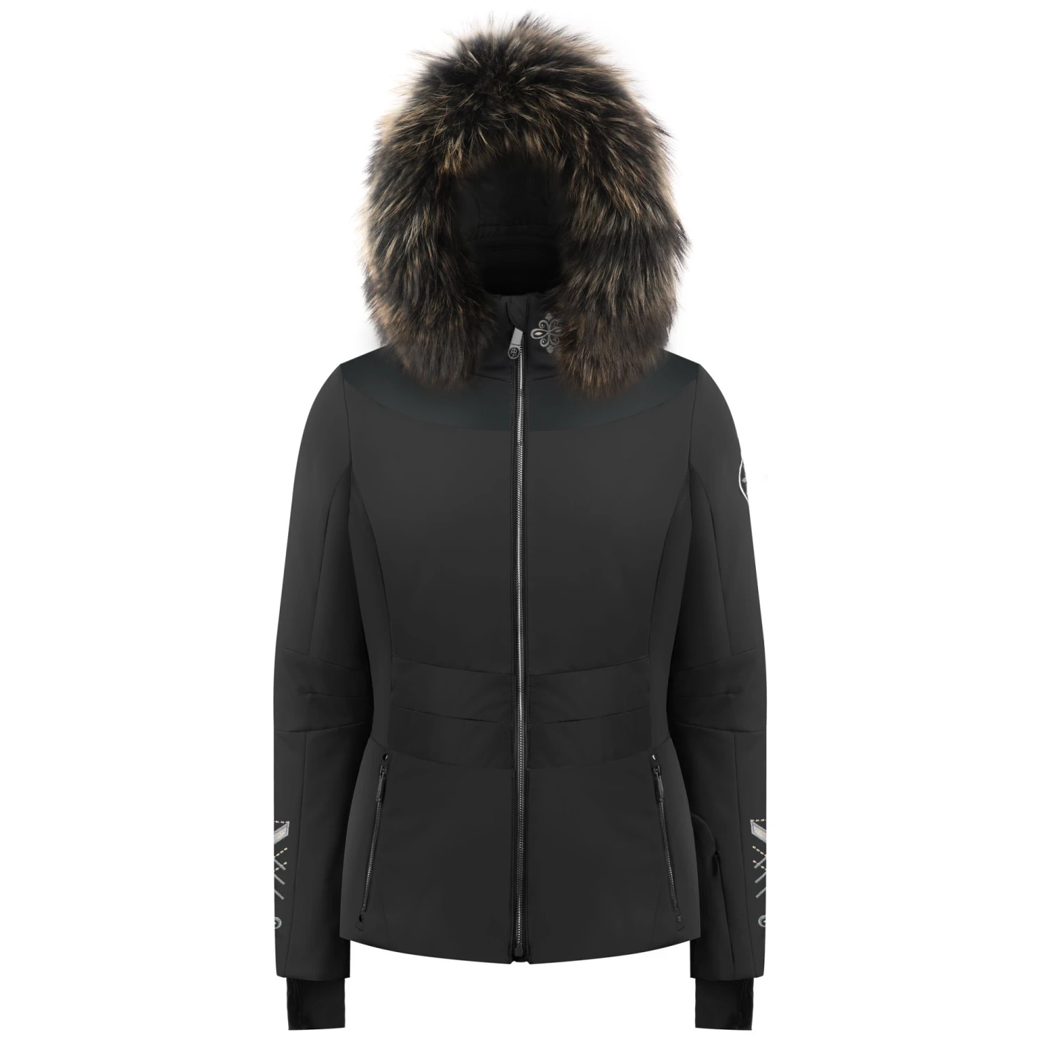 Veste De Ski/Snow Poivre Blanc Stretch Ski Jacket 0800 Fancy Black Femme 1 Veste De Ski/Snow Poivre Blanc Stretch Ski Jacket 0800 Fancy Black Femme