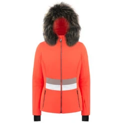 Veste De Ski/Snow Poivre Blanc Stretch Ski Jacket 0800 Multico Orange Femme