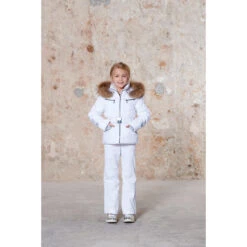 Veste De Ski Poivre Blanc 1002 Fancy White Fille
