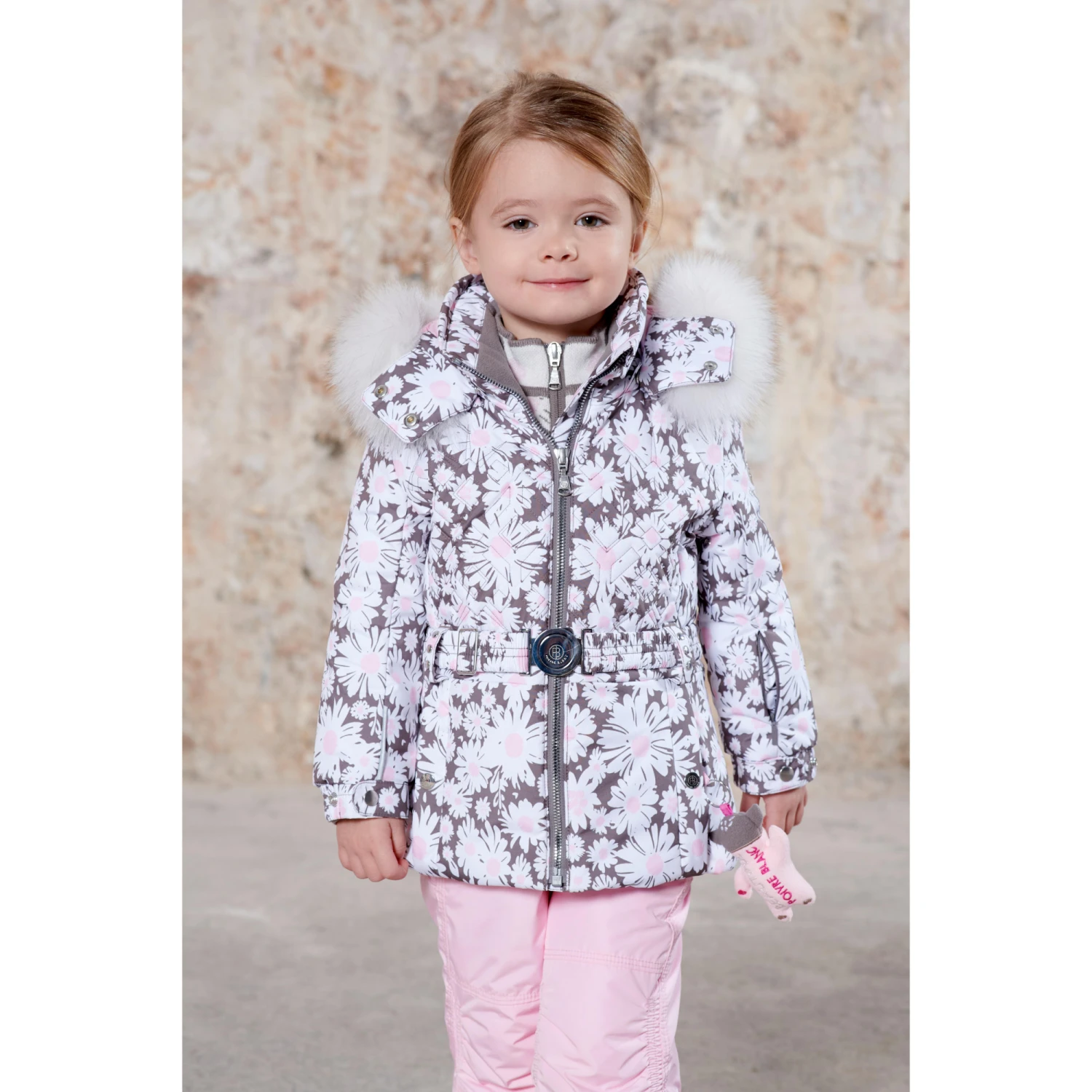 Veste De Ski Poivre Blanc 1003 Daisy Pink Fille 2 Veste De Ski Poivre Blanc 1003 Daisy Pink Fille â Image 2