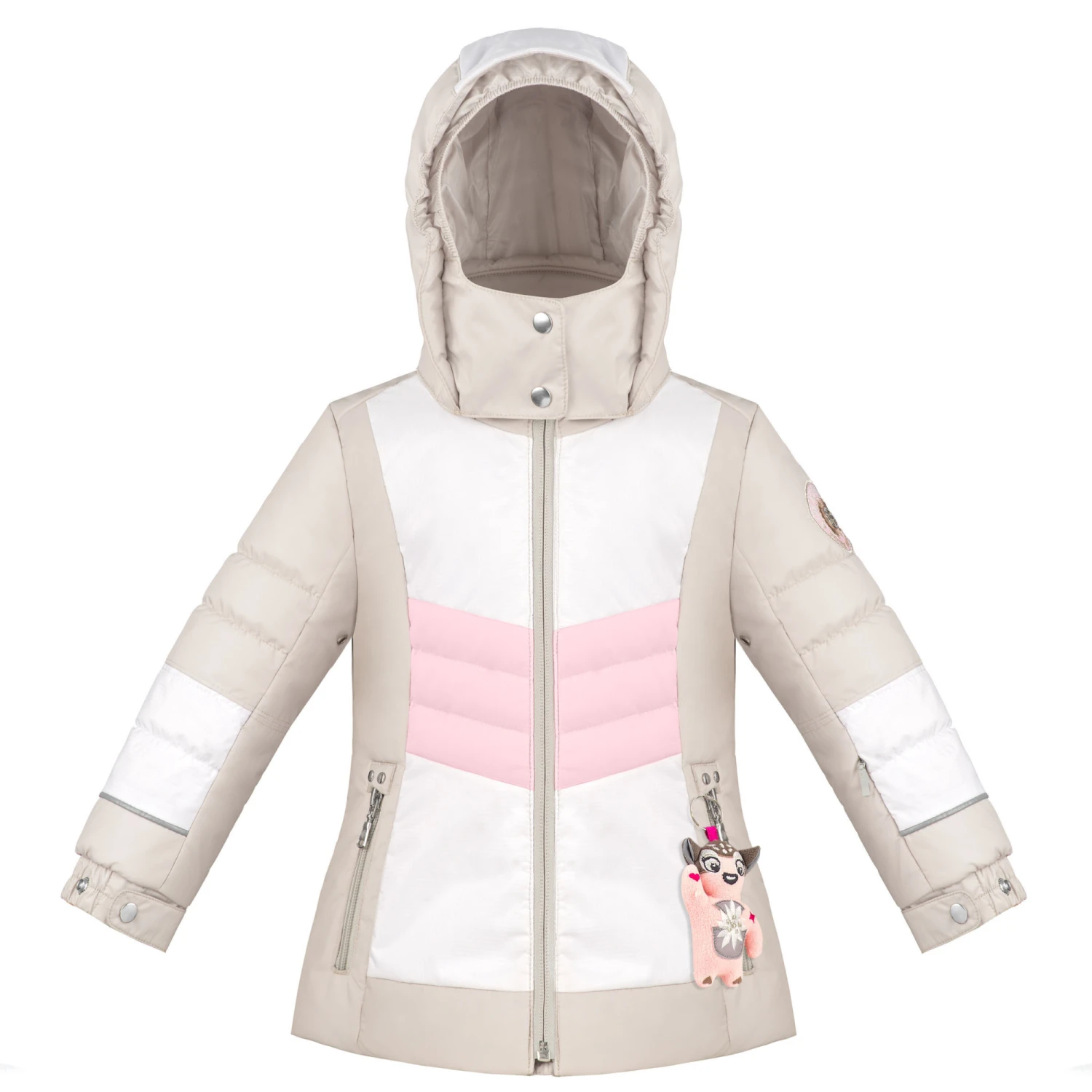 Veste De Ski/Snow Poivre Blanc Ski Jacket 1004 Multico Grey Fille 1 Veste De Ski/Snow Poivre Blanc Ski Jacket 1004 Multico Grey Fille