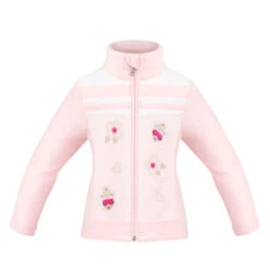 Veste Polaire Poivre Blanc Hybrid Fleece Jacket 1605 Multico Pink Fille