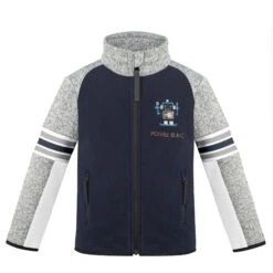 Veste Polaire Poivre Blanc Fleece Jacket 1610 Multico Gothic Blue Garçon