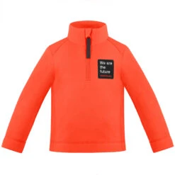 Pull Polaire Poivre Blanc Fleece Sweater 1550 Lava Orange Garçon