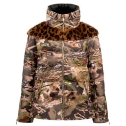 Doudoune Synthétique Poivre Blanc 1201 Fancy Camou Green Femme