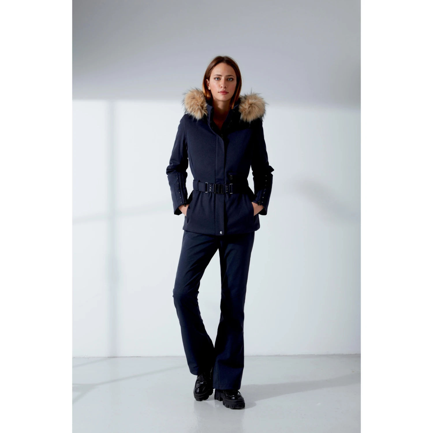 Veste De Ski Poivre Blanc 0801 Lurex Gothic Blue2 Femme 2 Veste De Ski Poivre Blanc 0801 Lurex Gothic Blue2 Femme – Image 2