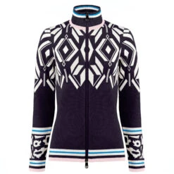 Veste En Maille Poivre Blanc 3501 Mulberry Purple Femme