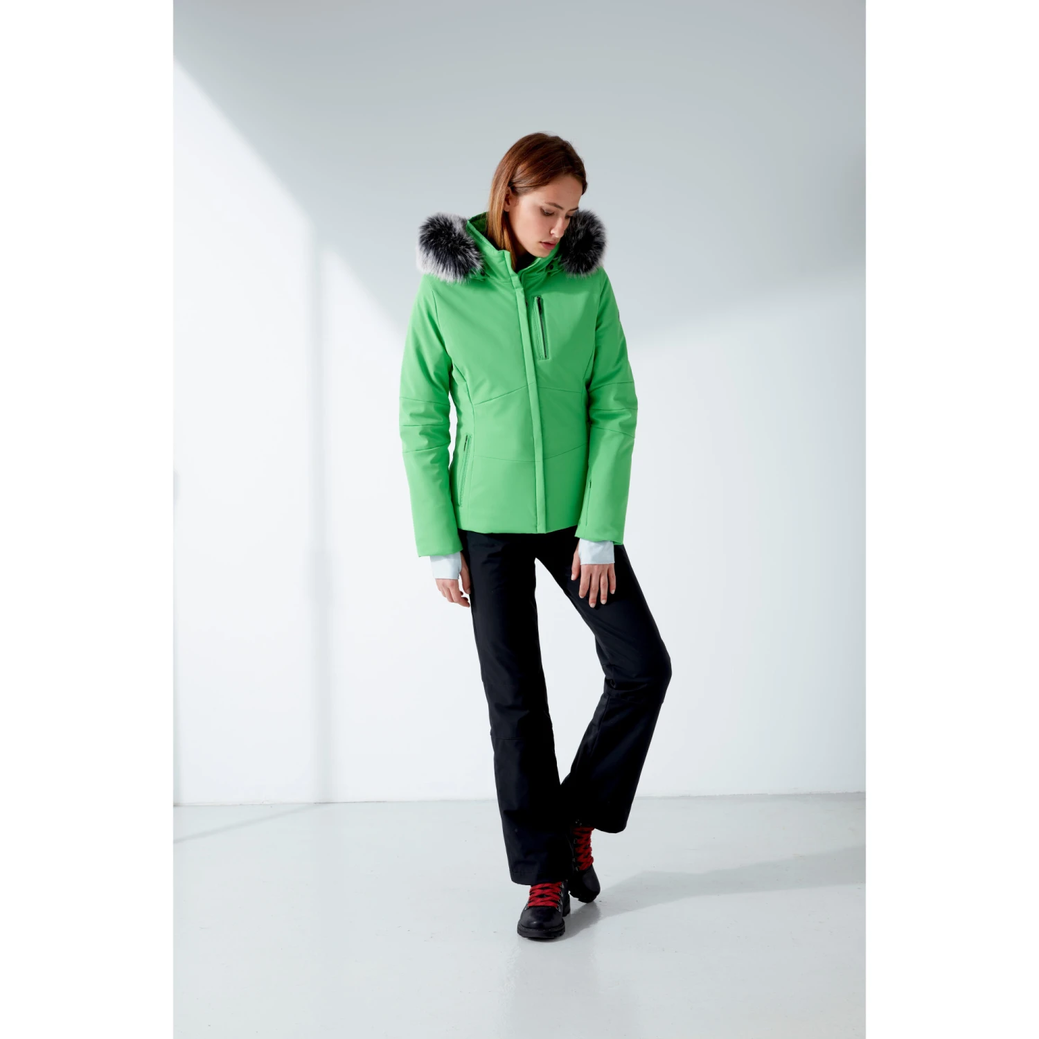 Veste Active Stretch Poivre Blanc 0802 Fizz Green Femme 2 Veste Active Stretch Poivre Blanc 0802 Fizz Green Femme – Image 2