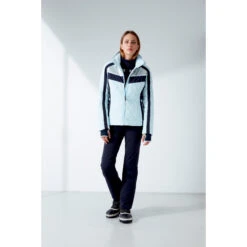 Veste Matelassée Poivre Blanc 1004 Multico Whisper Blue Femme
