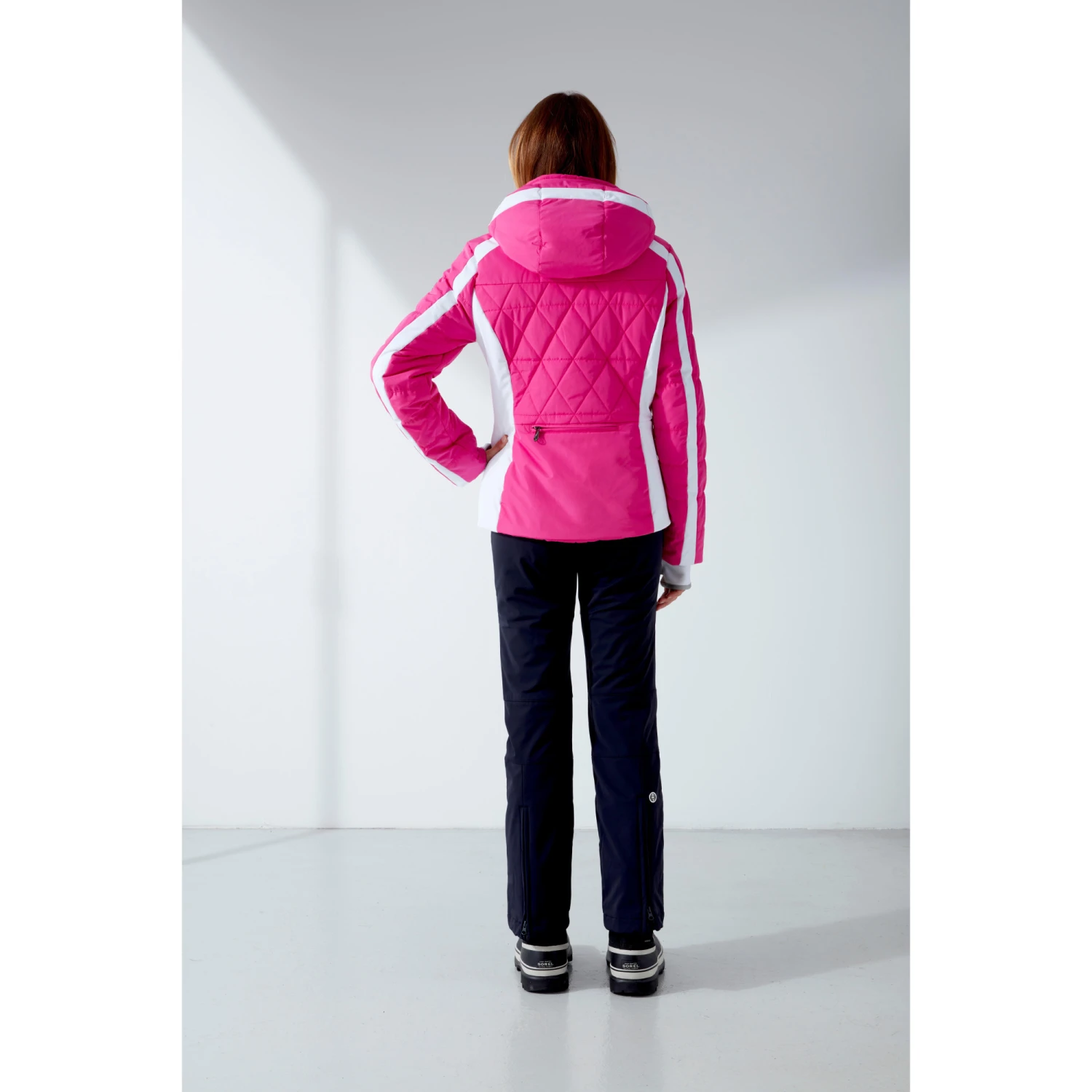 Veste Matelassée Poivre Blanc 1004 Graffiti Mega Pink Femme 2 Veste Matelassée Poivre Blanc 1004 Graffiti Mega Pink Femme – Image 2