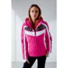 Veste Matelassée Poivre Blanc 1004 Graffiti Mega Pink Femme