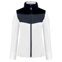 Veste Stretch Polaire Poivre Blanc 1600 Multico White Fille