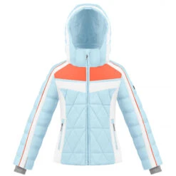 Veste Hybride Poivre Blanc 1004 Multico Whisper Blue Fille