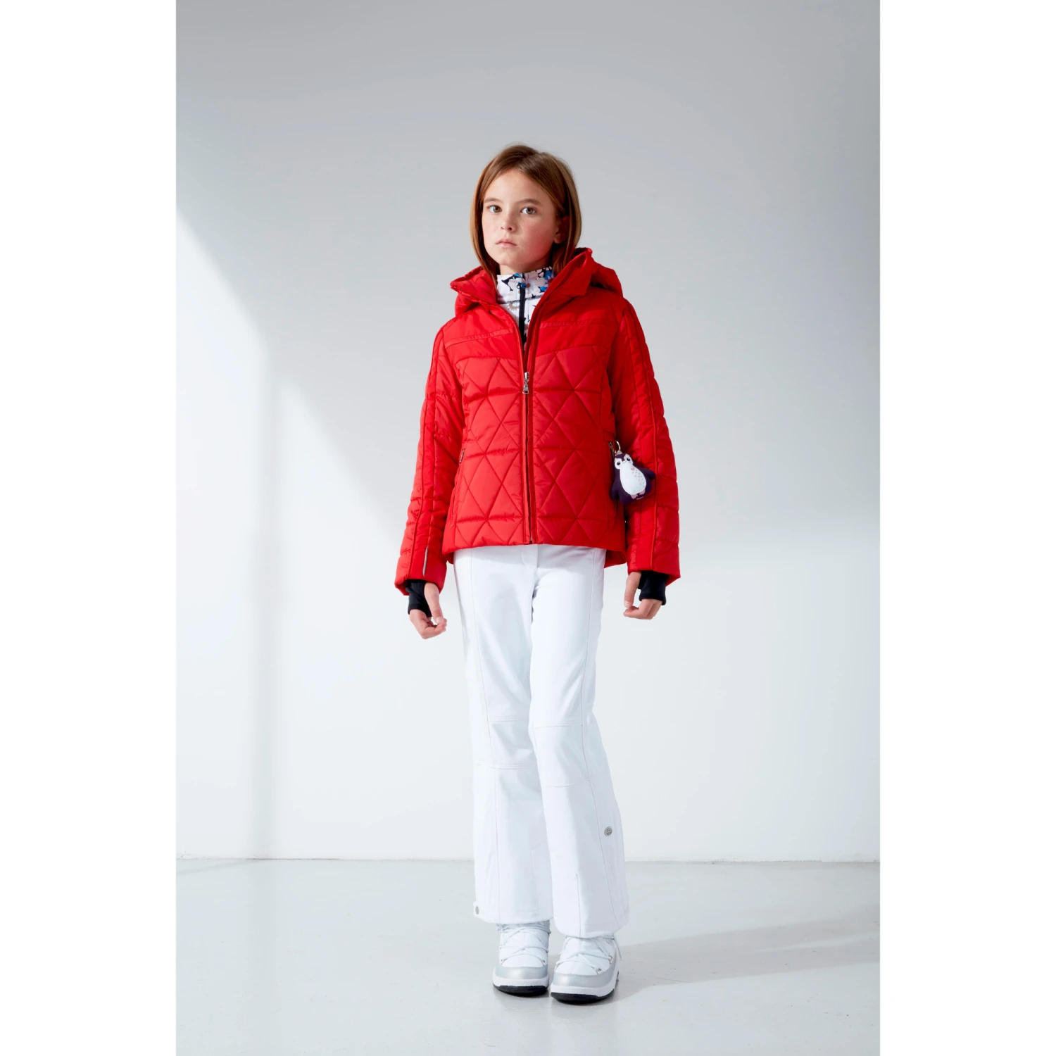 Veste Hybride Poivre Blanc 1004 Scarlet Red6 Fille 2 Veste Hybride Poivre Blanc 1004 Scarlet Red6 Fille â Image 2