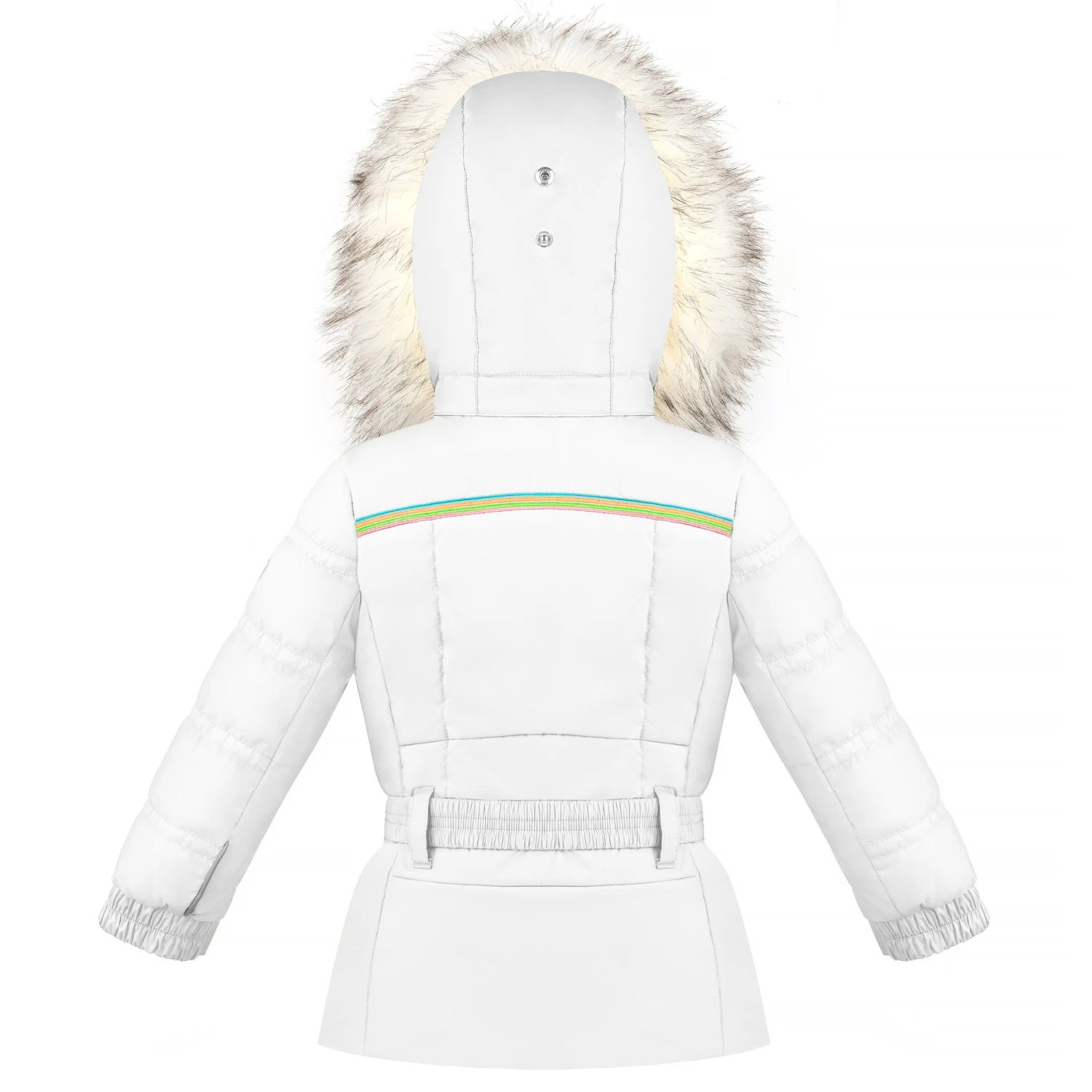 Veste Avec Ceinture Poivre Blanc 1002 White Fille 2 Veste Avec Ceinture Poivre Blanc 1002 White Fille – Image 2
