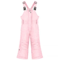 Salopette De Ski A Motif En Relief 1024 Poivre Blanc Embo-Angel-Pink Fille