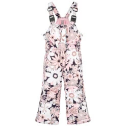 Salopette De Ski A Motif Floral 1024 Poivre Blanc Grove-Pink Fille