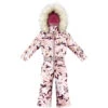 Combinaison De Ski A Motif Poivre Blanc 1030 Grove Pink Fille