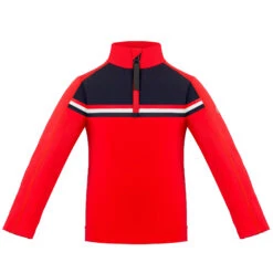 Sous-Vêtement A Manches Longues Poivre Blanc 1951 Multico Scarlet Red Garçon