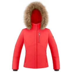 Veste De Ski Stretch Poivre Blanc 0802 Scarlet Red 8 Fille
