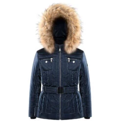 Veste De Ski Poivre Blanc 1005 Glow Gothic Blue Fille