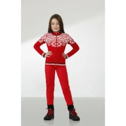 Veste En Maille Poivre Blanc 3501 Scarlet Red 8 Fille -Volcom Soldes 295545 SCARLET RED8 2 5