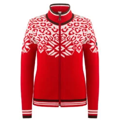 Veste En Maille Poivre Blanc 3501 Scarlet Red 8 Fille