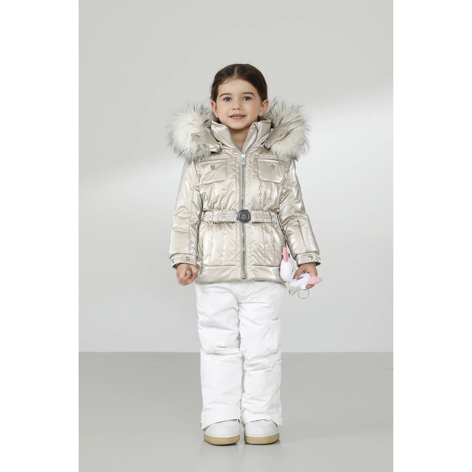 Veste Poivre Blanc 1005 Glow Nacre White Fille 3 Veste Poivre Blanc 1005 Glow Nacre White Fille â Image 3