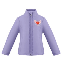 Veste Polaire Poivre Blanc 1500 Peri Purple Fille