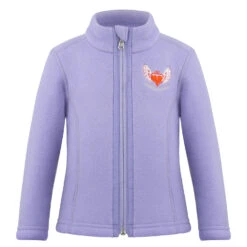Veste Polaire Poivre Blanc 1500 Sherpa Peri Purple Fille