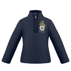 Polaire Micro Fleece Sweater Poivre Blanc 1540 Logo Gothic Blue 6 Fille