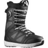 Boots De Snowboard Salomon Launch Lace Boa Black White Homme