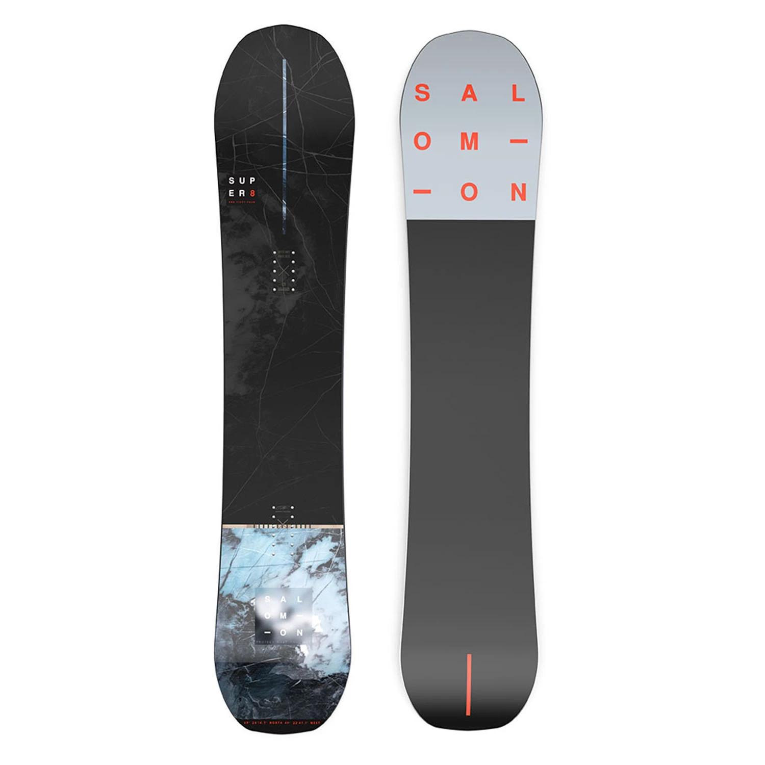 Planche De Snowboard Salomon Super 8 Noir Homme 1 Planche De Snowboard Salomon Super 8 Noir Homme