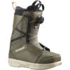 Boots De Snowboard Salomon Scarlet Boa Vert Femme