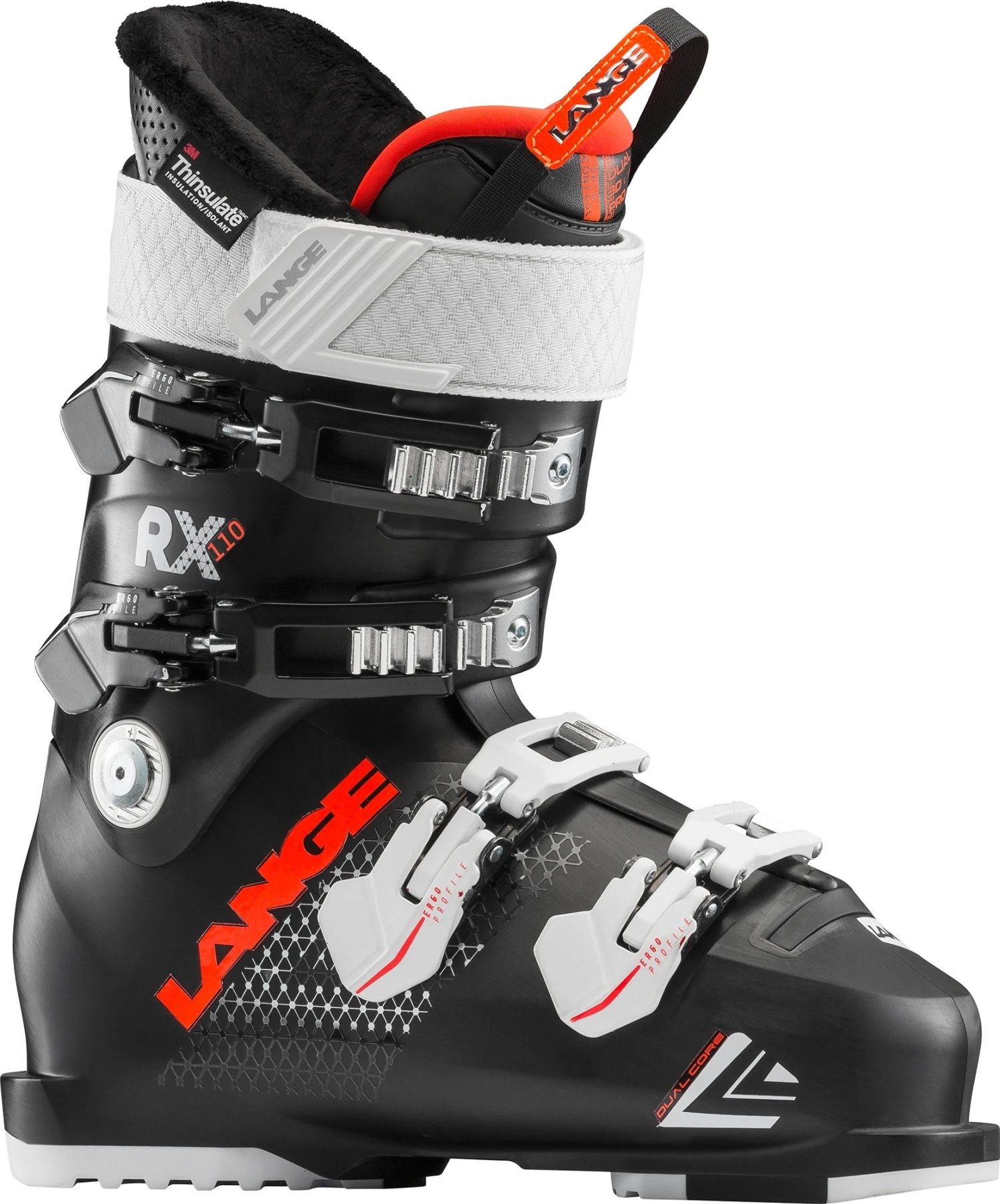 Chaussures De Ski Lange Rx 110 W (black Corail) Femme 1 Chaussures De Ski Lange Rx 110 W (black Corail) Femme