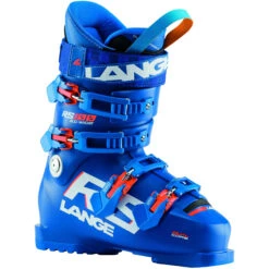 Chaussures De Ski Lange RS 100 S.C. WIDE Enfant Bleu