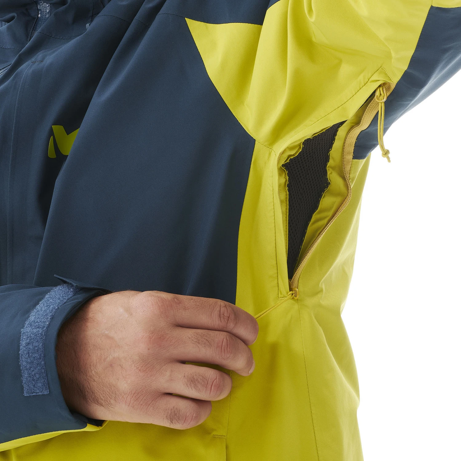 Veste Ski/Snow Millet NISEKO GTX Wild Lime-Orion Blue Homme 3 Veste Ski/Snow Millet NISEKO GTX Wild Lime-Orion Blue Homme – Image 3