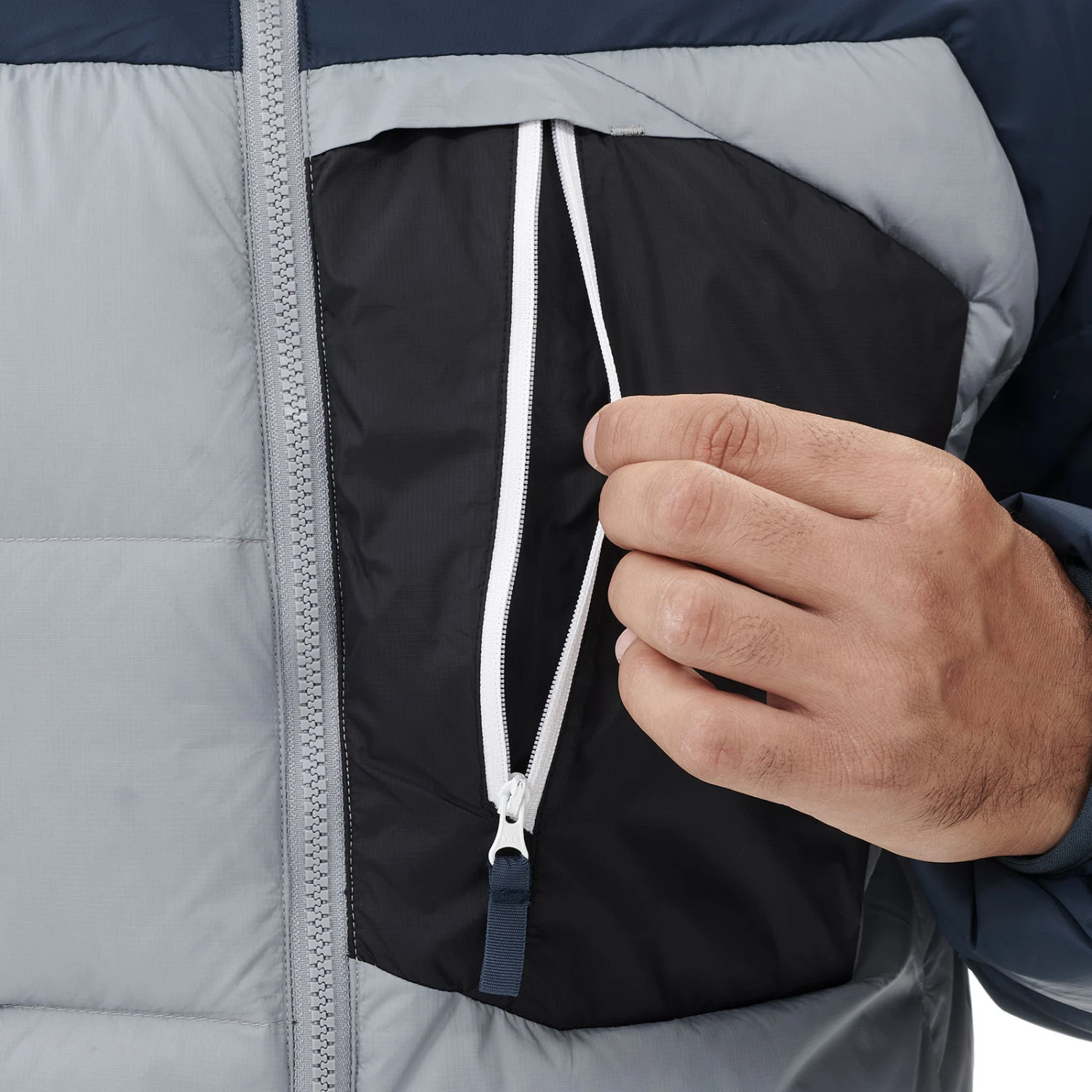 Doudoune Millet Abrasion Belay Hoodie Bleu Homme 5 Doudoune Millet Abrasion Belay Hoodie Bleu Homme – Image 5