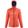 Doudoune Millet Trilogy Diamond Down Hoodie Coral Chrome Femme