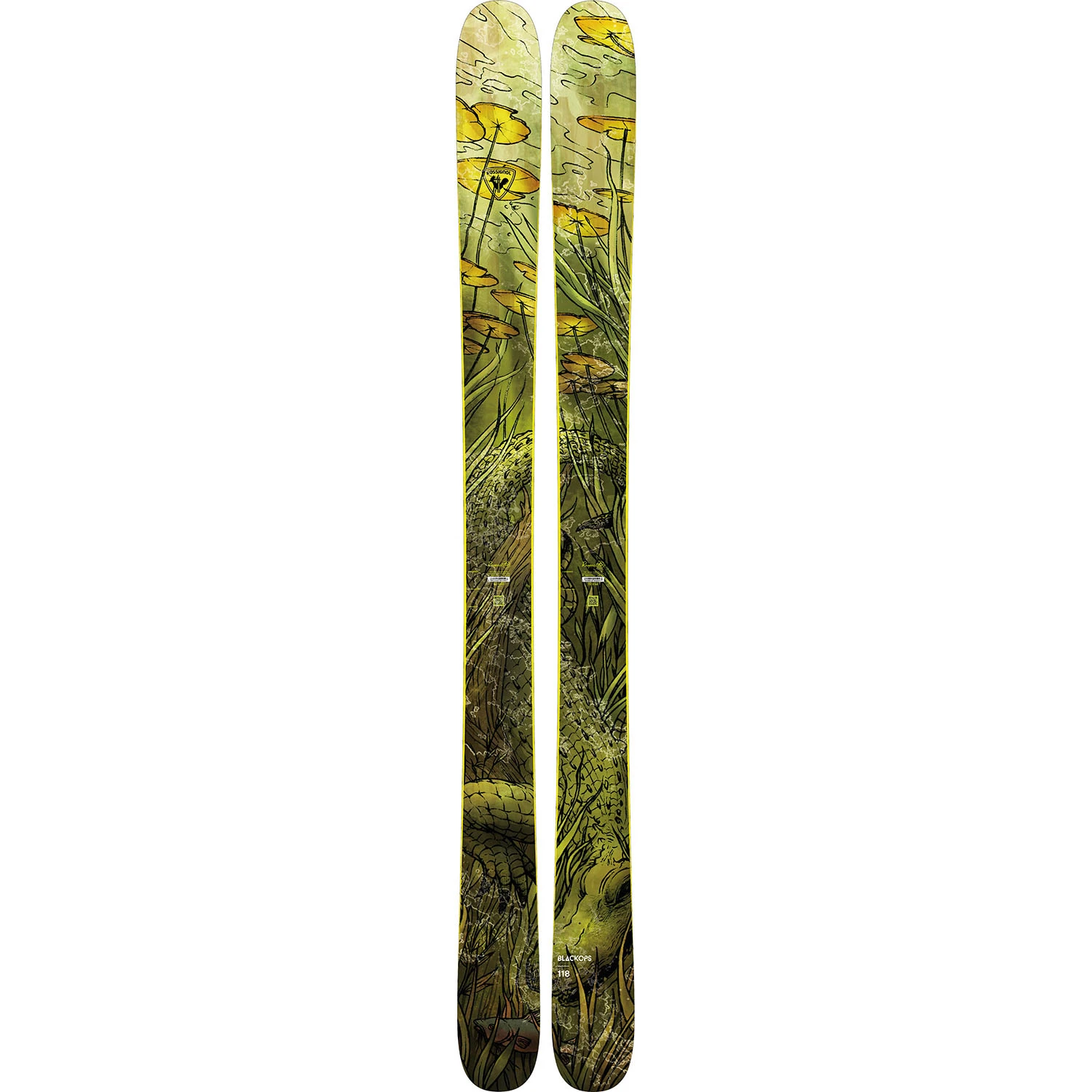 Skis Seul ( Sans Fixations) Rossignol Blackops 118 Vert Homme 1 Skis Seul ( Sans Fixations) Rossignol Blackops 118 Vert Homme