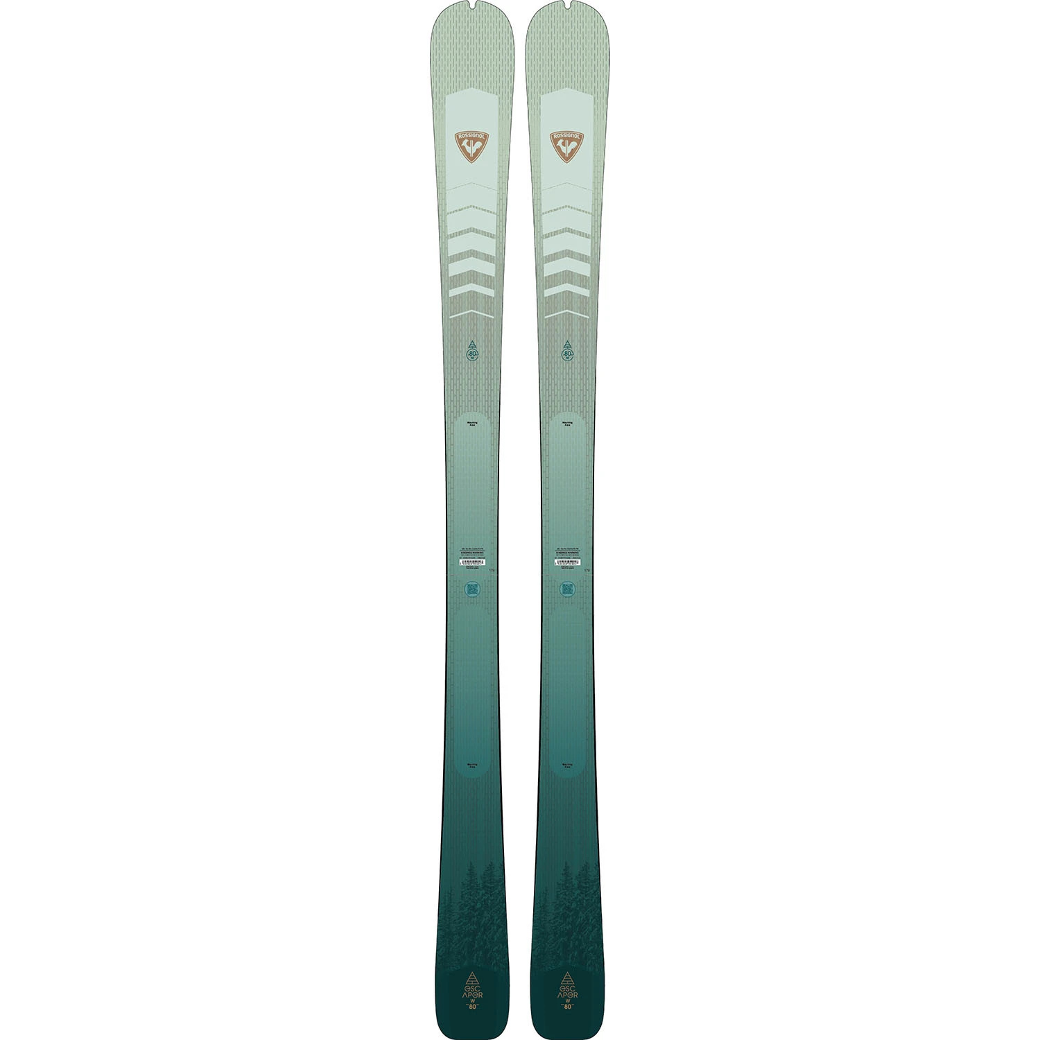 Skis Seul ( Sans Fixations) Rossignol Escaper W 80 Bleu Femme 1 Skis Seul ( Sans Fixations) Rossignol Escaper W 80 Bleu Femme