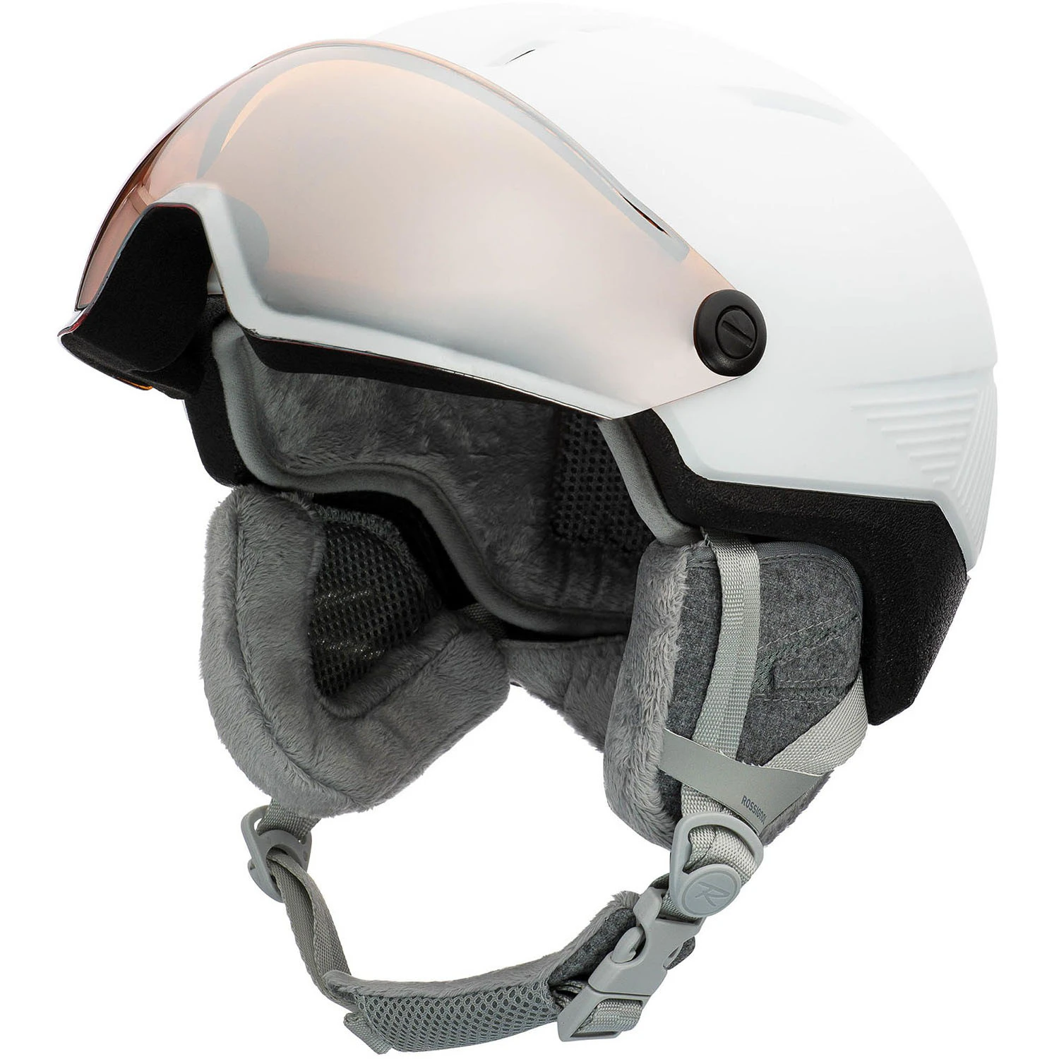 Casque De Ski/Snow Rossignol Fit Visor Impacts Blanc Femme 3 Casque De Ski/Snow Rossignol Fit Visor Impacts Blanc Femme â Image 3