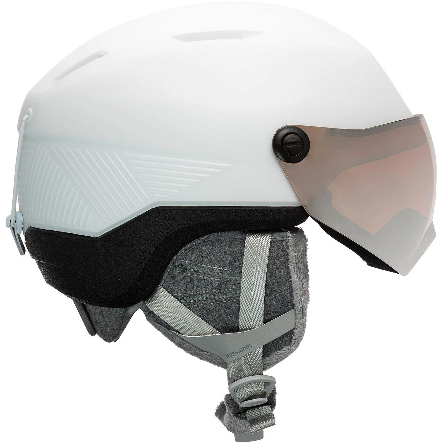 Casque De Ski/Snow Rossignol Fit Visor Impacts Blanc Femme 2 Casque De Ski/Snow Rossignol Fit Visor Impacts Blanc Femme â Image 2